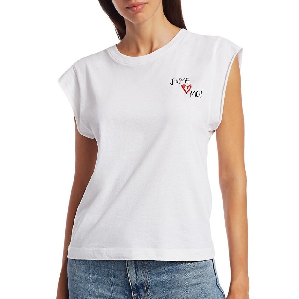 NWT ★: CURRENT/ELLIOT The Jack Rose Tee, White, 1